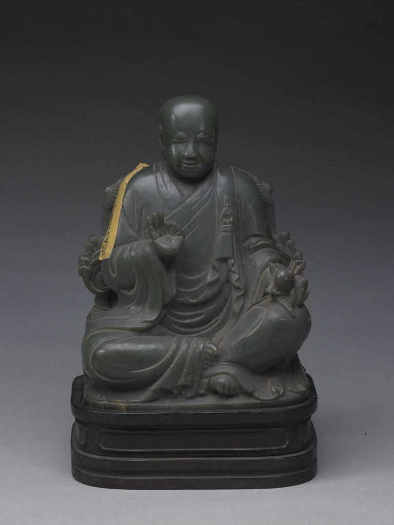 碧玉十八罗汉-嘠沙鸦巴尊者之正面